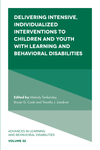 Imagen de portada: Delivering Intensive, Individualized Interventions to Children and Youth with Learning and Behavioral Disabilities 9781802627381