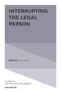 صورة الغلاف: Interrupting the Legal Person 9781802628647