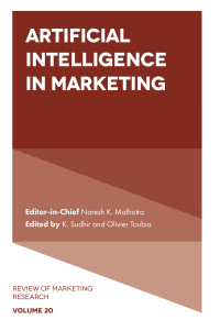 Cover image: Artificial Intelligence in Marketing 9781802628760