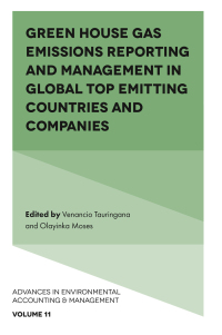 Cover image: Green House Gas Emissions Reporting and Management in Global Top Emitting Countries and Companies 9781802628845