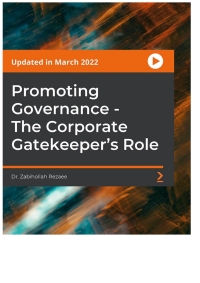 Cover image: Promoting Governance - The Corporate Gatekeeper's Role 1st edition 9781803234342