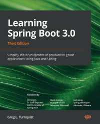 Imagen de portada: Learning Spring Boot 3.0 3rd edition 9781803233307