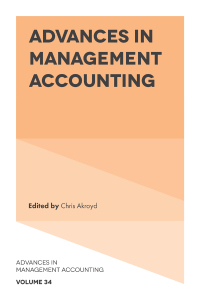 表紙画像: Advances in Management Accounting 9781803820323