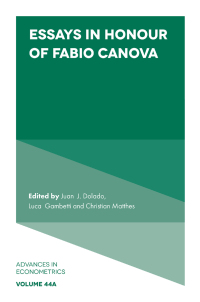 Cover image: Essays in Honour of Fabio Canova 9781803826363