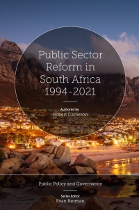 Imagen de portada: Public Sector Reform in South Africa 1994-2021 9781803827360