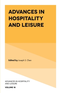 Imagen de portada: Advances in Hospitality and Leisure 9781803828169