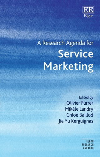 Cover image: A Research Agenda for Service Marketing 1st edition 9781803923161