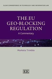 表紙画像: The EU Geo-Blocking Regulation 1st edition 9781803923864