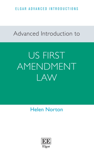 Imagen de portada: Advanced Introduction to US First Amendment Law 1st edition 9781803927183