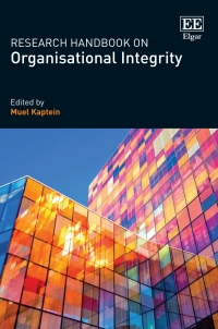 Cover image: Research Handbook on Organisational Integrity 1st edition 9781803927923