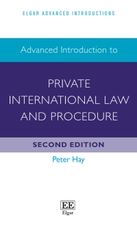 Cover image: Advanced Introduction to Private International Law and Procedure 2nd edition 9781803928852