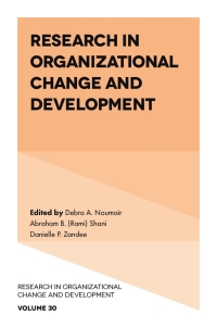 صورة الغلاف: Research in Organizational Change and Development 9781804550946