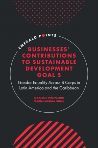 Imagen de portada: Businesses' Contributions to Sustainable Development Goal 5 9781804554838