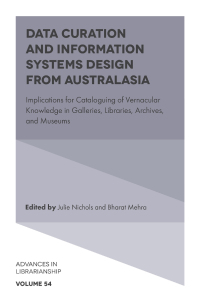 صورة الغلاف: Data Curation and Information Systems Design from Australasia 9781804556153