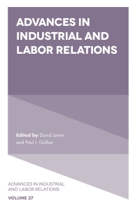 Cover image: Advances in Industrial and Labor Relations 9781804559239