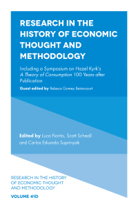 Cover image: Research in the History of Economic Thought and Methodology 9781804559918