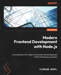 Cover image: Modern Frontend Development with Node.js 1st edition 9781804618295