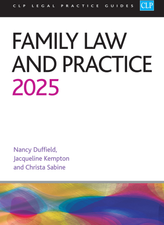 Cover image: Family Law and Practice 2025 25th edition 9781805021490
