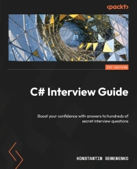 Cover image: C# Interview Guide 1st edition 9781805120469