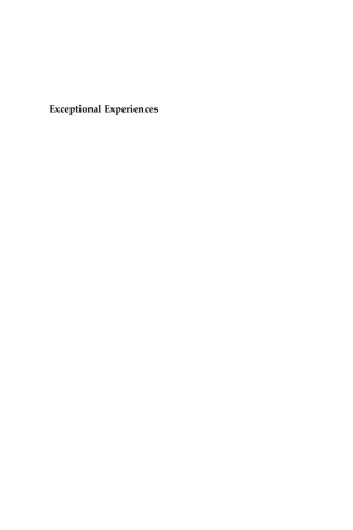 Cover image: Exceptional Experiences 1st edition 9781836950820