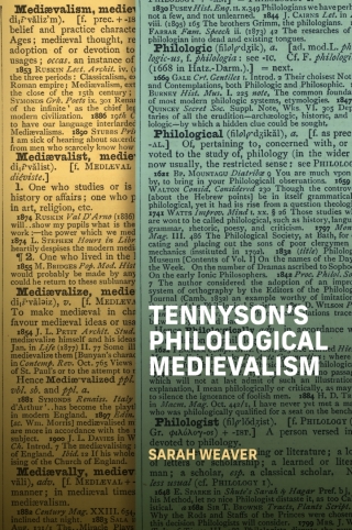 Cover image: Tennyson's Philological Medievalism 9781843846611