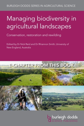 Cover image: The impact and design of field margins in promoting biodiversity in agricultural landscapes