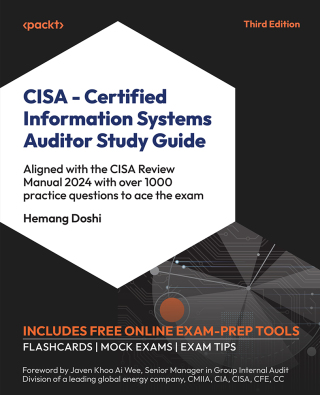 Cover image: CISA – Certified Information Systems Auditor Study Guide 3rd edition 9781835882863