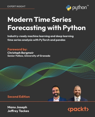 Cover image: Modern Time Series Forecasting with Python 2nd edition 9781835883181
