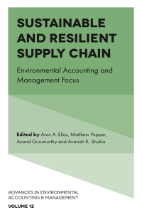 Cover image: Sustainable and Resilient Supply Chain 9781836080336