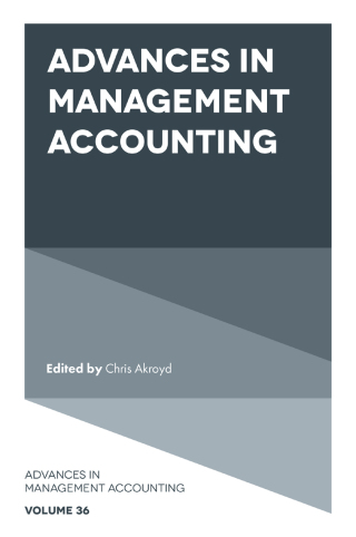 Cover image: Advances in Management Accounting 9781836084891