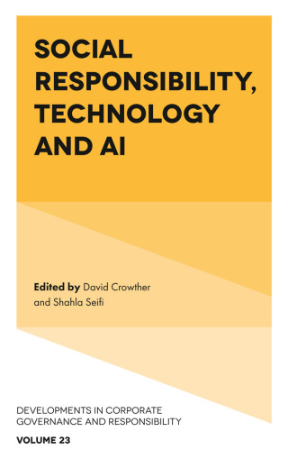 Cover image: Social Responsibility, Technology and AI 9781836084976