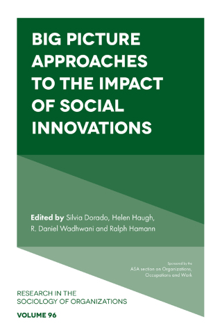 Cover image: Big Picture Approaches to the Impact of Social Innovations 9781836085294