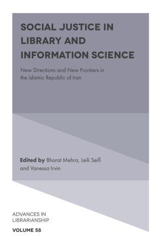 Cover image: Social Justice in Library and Information Science 9781836086437