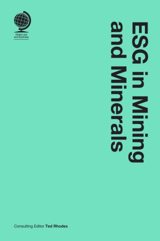 Titelbild: ESG in Mining and Minerals 9781837230402
