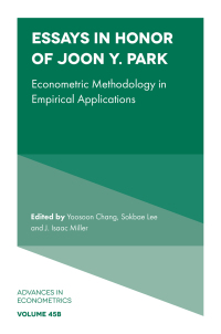 Imagen de portada: Essays in Honor of Joon Y. Park 9781837532131