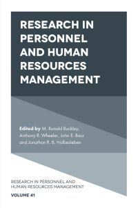 Imagen de portada: Research in Personnel and Human Resources Management 9781837533893