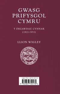 Cover image: The University of Wales Press 1st edition