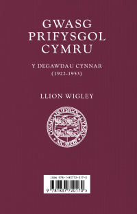 Omslagafbeelding: Gwasg Prifysgol Cymru / The University of Wales Press 1st edition 9781837720170