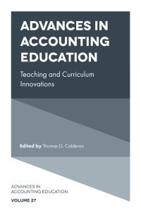 Cover image: Advances in Accounting Education 9781837971732