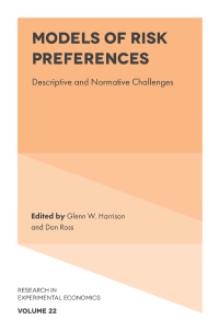 Cover image: Models of Risk Preferences 9781837972692