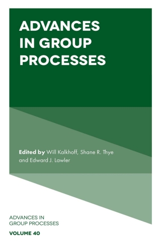 Imagen de portada: Advances in Group Processes 9781837974771