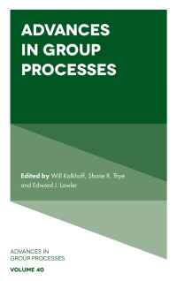 Cover image: Advances in Group Processes 9781837974771