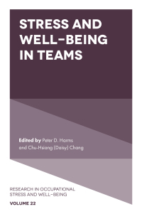 Cover image: Stress and Well-Being in Teams 9781837977321