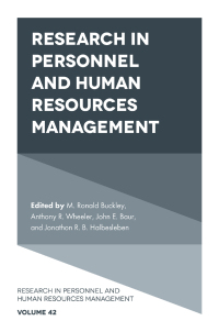 Cover image: Research in Personnel and Human Resources Management 9781837978908