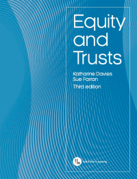 صورة الغلاف: Equity and Trusts 3rd edition 9781838166441