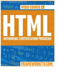 Cover image: HTML AUTHORING CERTIFICATION PROGRAM 1st edition 9781838640026