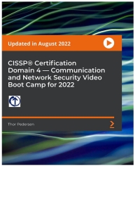 Cover image: CISSP®️ Certification Domain 4 — Communication and Network Security Video Boot Camp for 2022 1st edition 9781838648985