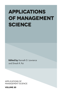 表紙画像: Applications of Management Science 1st edition 9781838670016