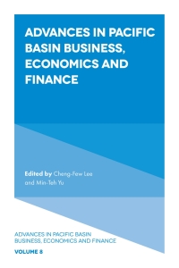 صورة الغلاف: Advances in Pacific Basin Business, Economics and Finance 9781838673642