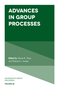 Cover image: Advances in Group Processes 9781838675042